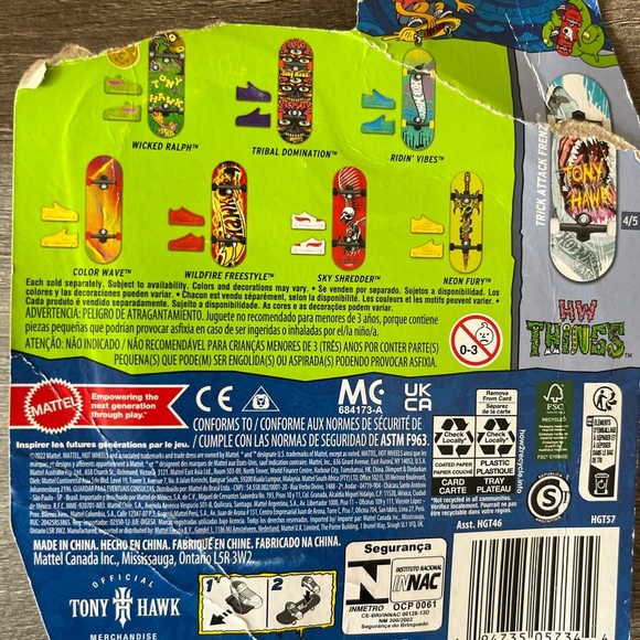 Hot Wheels Tony Hawks Skateboard toy - Picture 4 of 4